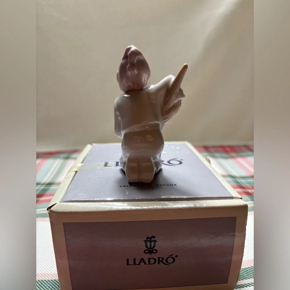 Lladro Vintage Mini Elf Duende Painting with Brush-Preowned, Excellent Condition